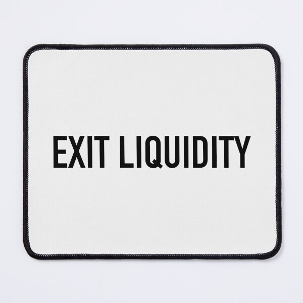Item preview, Liquidity - Wall Street stock market saying (dark) designed and sold by The Wandering Oni.