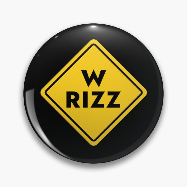 Item preview, W Rizz Warning Sign Beware Road Sign Design designed and sold by Artycom.