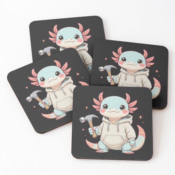 Item preview, DIY Axolotl – Home Decor & Creative Fixer Illustration designed and sold by ColorSplash123.