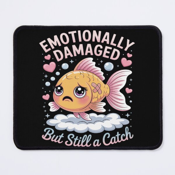 Item preview, Emotionally Damaged But Still a Catch Cute Fish designed and sold by Libbysharts.