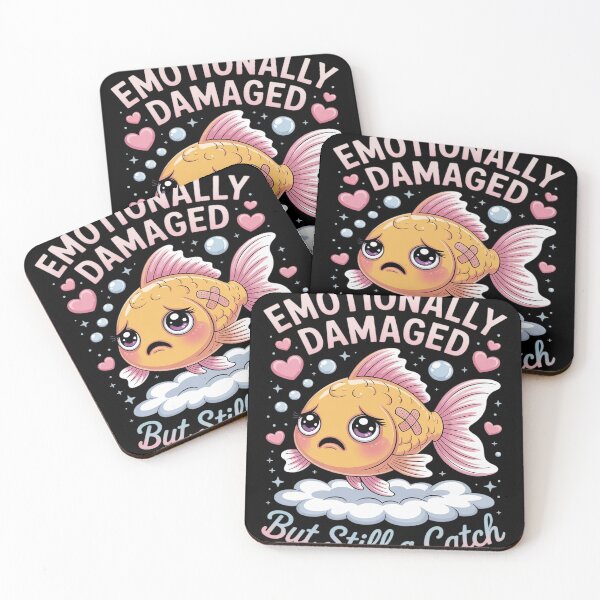 Item preview, Emotionally Damaged But Still a Catch Cute Fish designed and sold by Libbysharts.