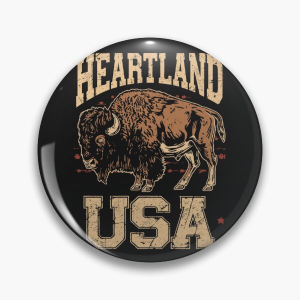 Item preview, Heartland USA, AMERICAN BISON Retro designed and sold by PamLeeDesign.