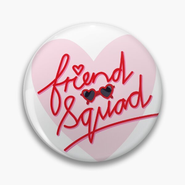 Item preview, Friend Squad - Galentine's Day Cursive Design with Heart Glasses designed and sold by Vector Woofs.