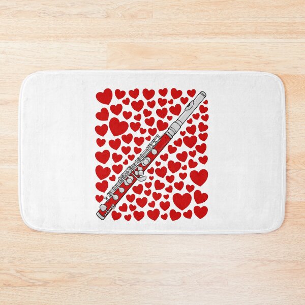 Item preview, Piccolo With Hearts, Valentines Piccoloist Woodwind Musician Wedding designed and sold by doodlerob.