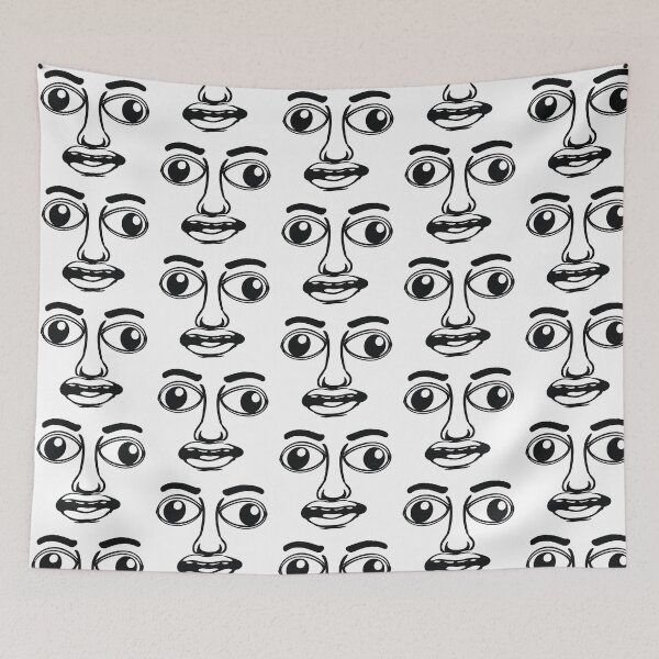 Item preview, Weird Face Gift For Bizarre Friends Home Decor designed and sold by ArcanePrintsxo.