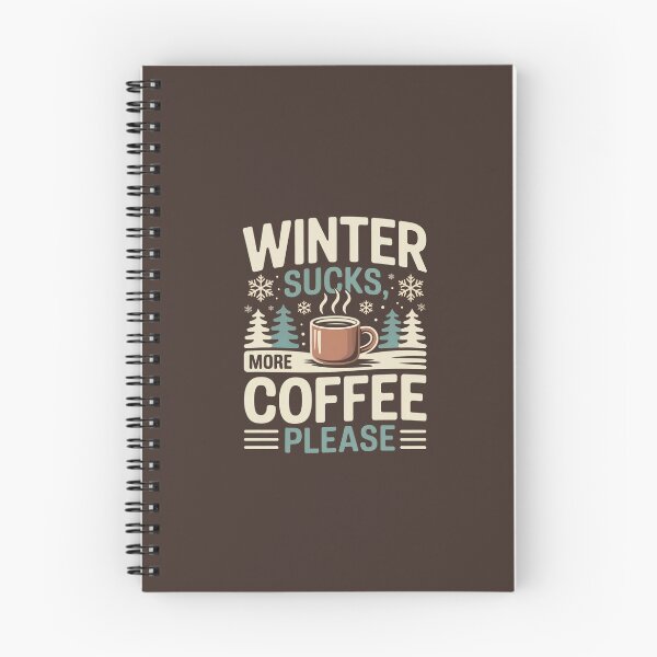 Item preview, Winter Sucks, More Coffee Please – Retro Coffee Lover Winter designed and sold by Vintage Shapes.