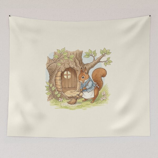 Item preview, The Industrious Squirrel - Tidying the Treehouse designed and sold by Pasteltone.