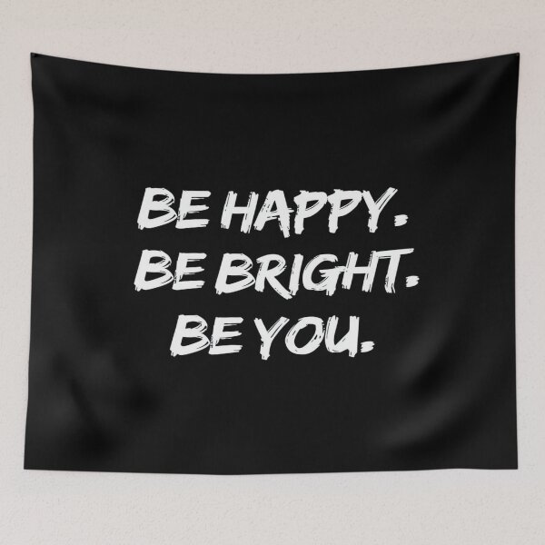 Item preview, Be Happy Be Bright Be You – Bold Motivational Quote Poster for Positivity, Self-Love & Empowerment designed and sold by Bright Nest Studio.