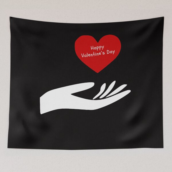 Item preview, Happy Valentine’s day Heart Above The Hand. designed and sold by Dinasshop.