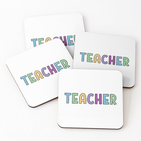 Item preview, Teacher multicolor text designed and sold by Think4Prints.