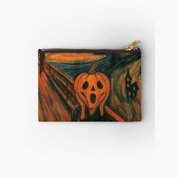 Item preview, Pumpkin Scream – Halloween Parody Expressionist Art Print designed and sold by T-Prestige.