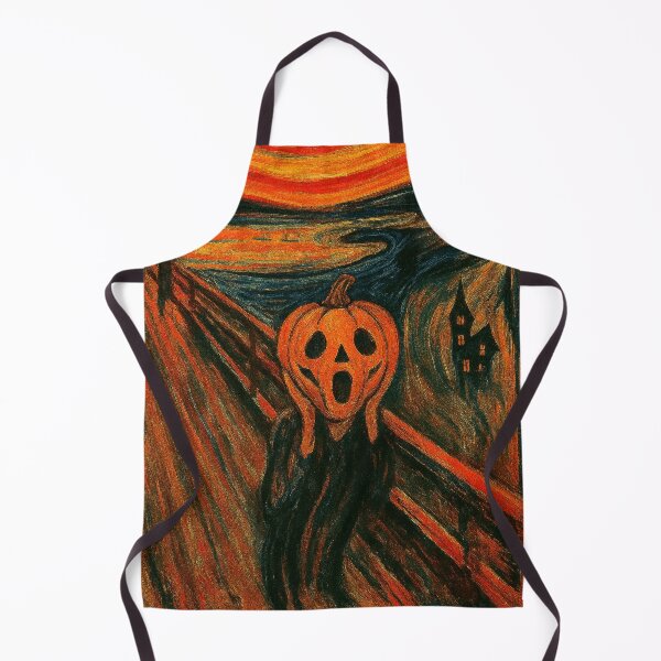 Item preview, Pumpkin Scream – Halloween Parody Expressionist Art Print designed and sold by T-Prestige.