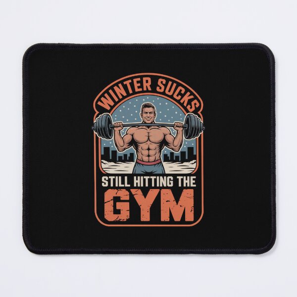 Item preview, Winter Sucks, Still Hitting the Gym – Retro Fitness Motivation designed and sold by Vintage Shapes.