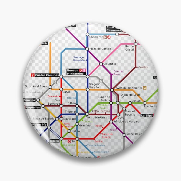 Item preview, MADRID METRO MAP designed and sold by KALEIDOSCOPE UK.