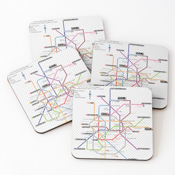 Item preview, MADRID METRO MAP designed and sold by KALEIDOSCOPE UK.