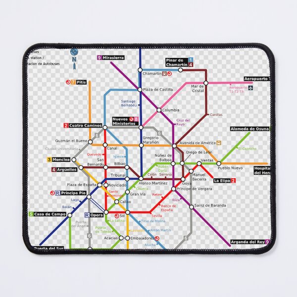 Item preview, MADRID METRO MAP designed and sold by KALEIDOSCOPE UK.