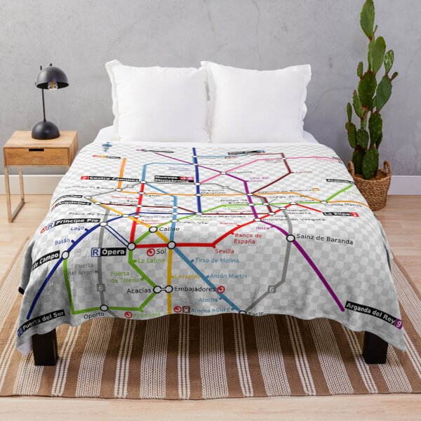 Item preview, MADRID METRO MAP designed and sold by KALEIDOSCOPE UK.