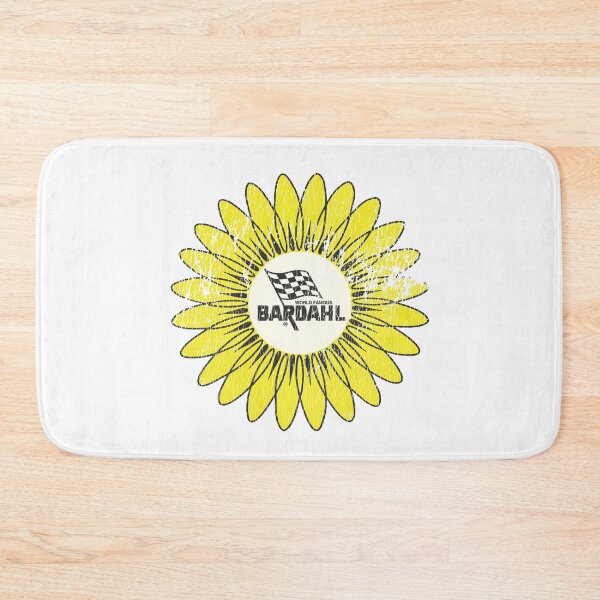 Item preview, Vintage 1960s-70s World Famous Bardahl flower emblem - aged, race worn print designed and sold by retropetrol.