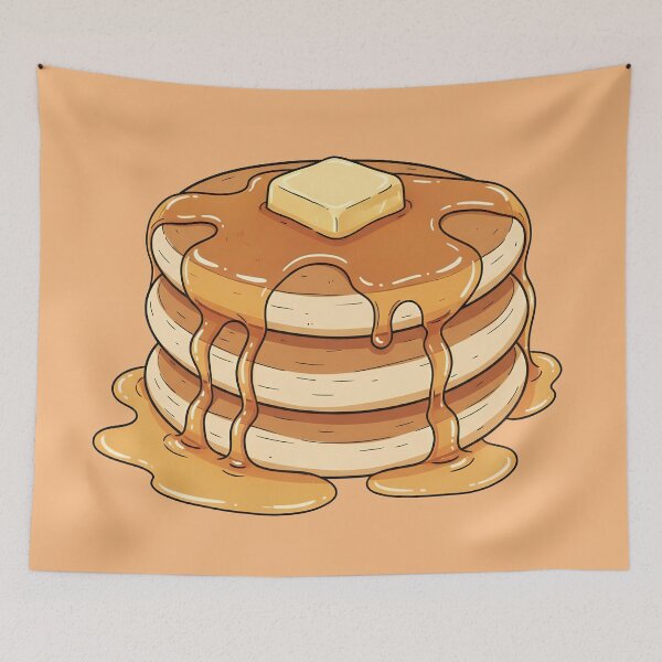 Item preview, Golden Syrup Pancakes - Fluffy Buttery Stack designed and sold by cozy corner co. .