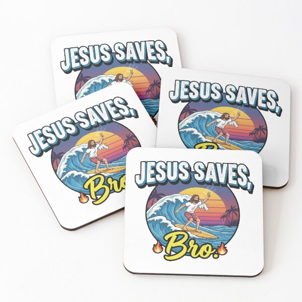 Item preview, Jesus Saves Bro – Christian Surf Faith Design designed and sold by storelibertys.