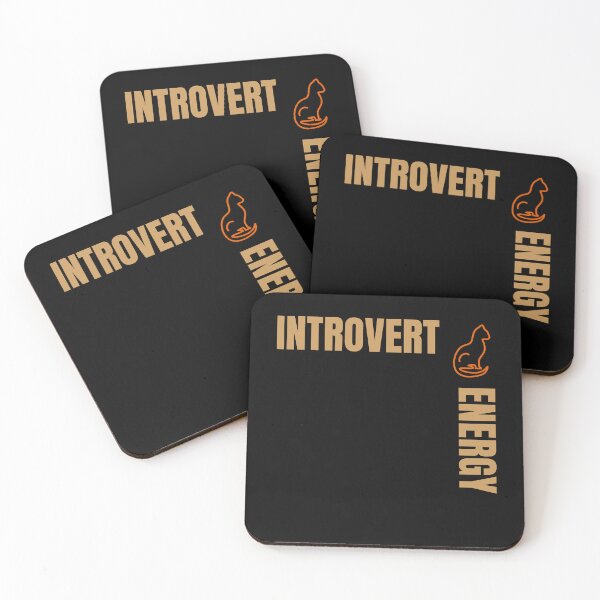 Item preview, Introvert Energy – Quiet Cat Symbol Minimal Design designed and sold by GentleStudio.