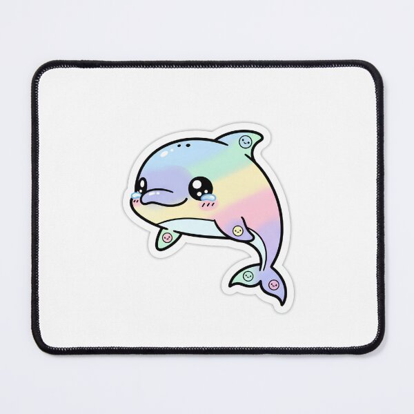 Item preview, Kawaii rainbow dolphin designed and sold by mayatA-rt.