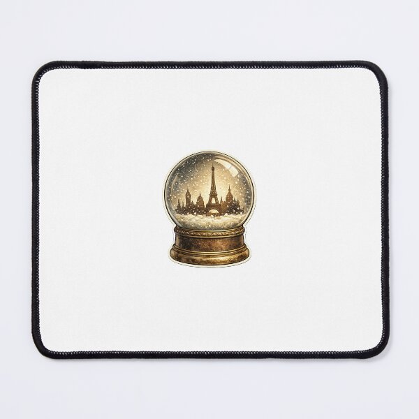 Item preview, Snow globe with Eiffel Tower silhouette as a Paris souvenir designed and sold by LongIslandDesgn.