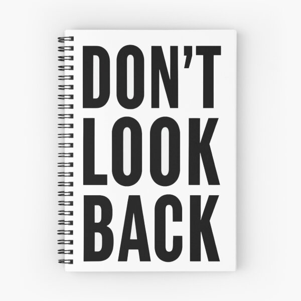 Item preview, Bold "DON'T LOOK BACK" Motivational Typography Poster – Minimalist Wall Art for Focus & Drive designed and sold by Bright Nest Studio.