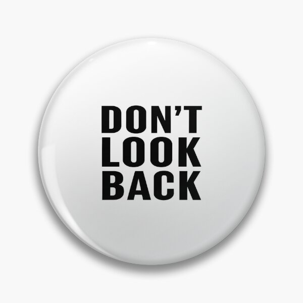 Item preview, Bold "DON'T LOOK BACK" Motivational Typography Poster – Minimalist Wall Art for Focus & Drive designed and sold by Bright Nest Studio.
