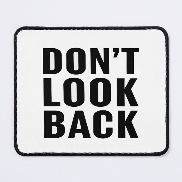 Item preview, Bold "DON'T LOOK BACK" Motivational Typography Poster – Minimalist Wall Art for Focus & Drive designed and sold by Bright Nest Studio.