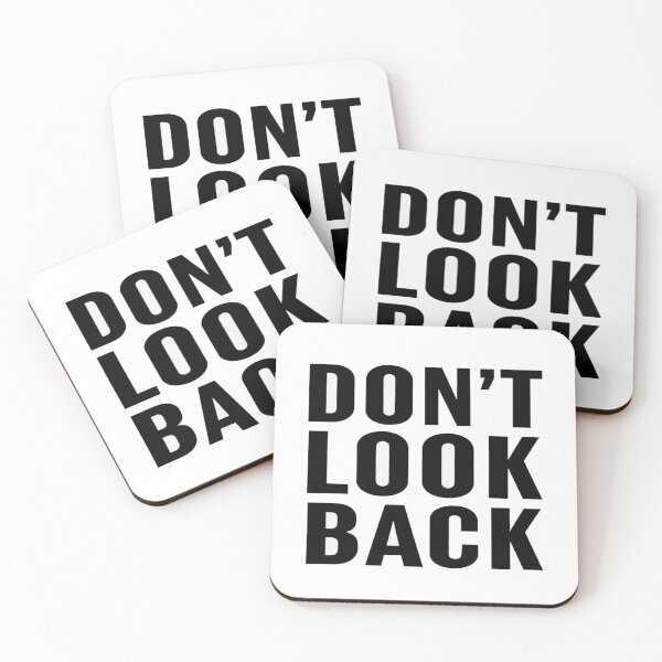 Item preview, Bold "DON'T LOOK BACK" Motivational Typography Poster – Minimalist Wall Art for Focus & Drive designed and sold by Bright Nest Studio.