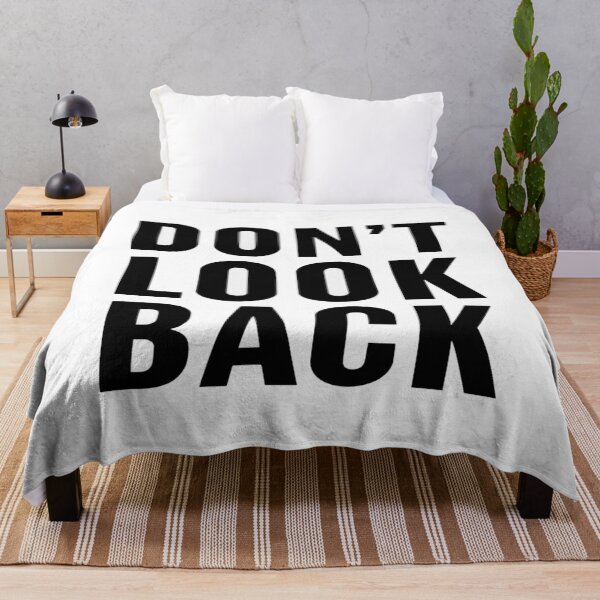 Item preview, Bold "DON'T LOOK BACK" Motivational Typography Poster – Minimalist Wall Art for Focus & Drive designed and sold by Bright Nest Studio.