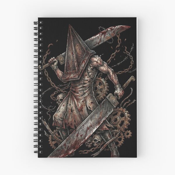 Item preview, Pyramid Head Silent Hill 2 Remake Horror Monster Great Knife Red Pyramid Thing Executioner Blue Creek Apartments Lake Toluca Prison Boss Fight Symbolic Fan Art Collage designed and sold by Senpaiwaves.