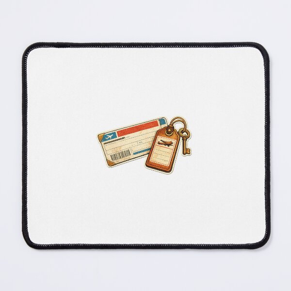 Item preview, Flight ticket with luggage tag and key for the start of the journey designed and sold by LongIslandDesgn.