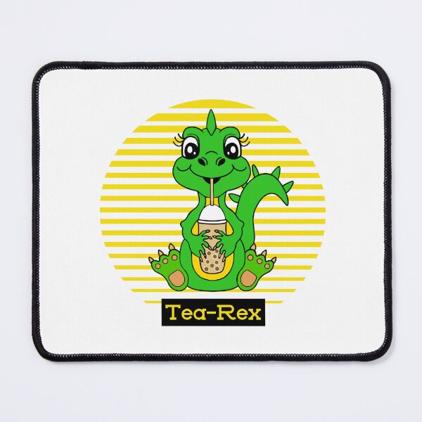 Item preview, Cute Green Dinosaur Bubble Tea Pun designed and sold by Sartoris Art.