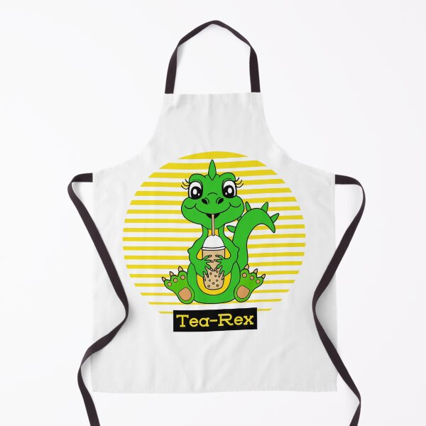 Item preview, Cute Green Dinosaur Bubble Tea Pun designed and sold by Sartoris Art.