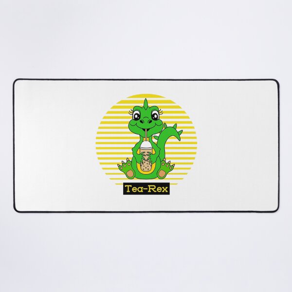 Item preview, Dinosaur Drinking Bubble Tea designed and sold by Sartoris Art.