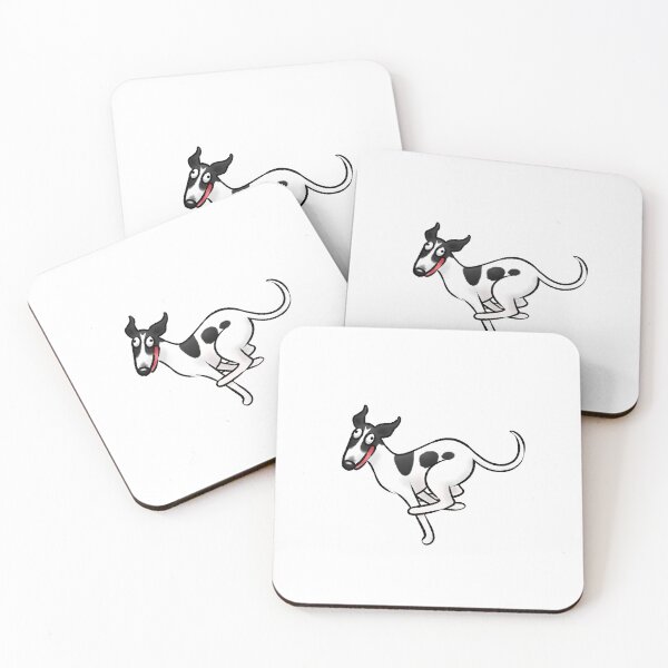 Item preview, Zoomies - White and Black Hound designed and sold by Tessa Draws Stoof.