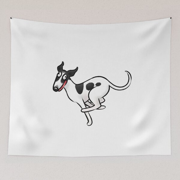 Item preview, Zoomies - White and Black Hound designed and sold by Tessa Draws Stoof.