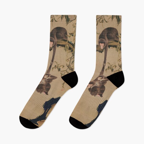 Item preview, Monkey Picking Peaches – Ito Jakuchu (1773–1774) PD designed and sold by HIKARIMi.