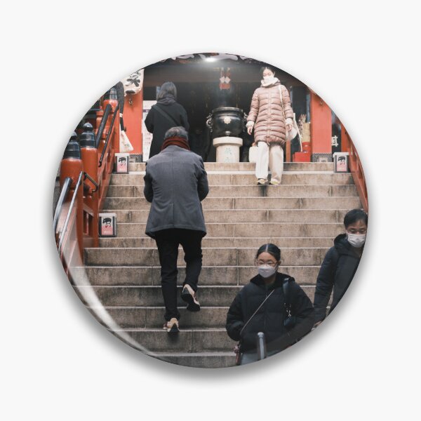 Item preview, New Year Visitors at Marishiten Tokudai-ji Temple, Ueno, Tokyo designed and sold by Pix4Japan.