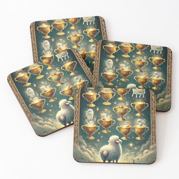 Item preview, Sheepism – Seven of Cups Tarot Card designed and sold by Thpoar.