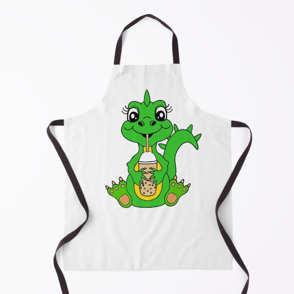 Item preview, Dinosaur Drinking Bubble Tea designed and sold by Sartoris Art.
