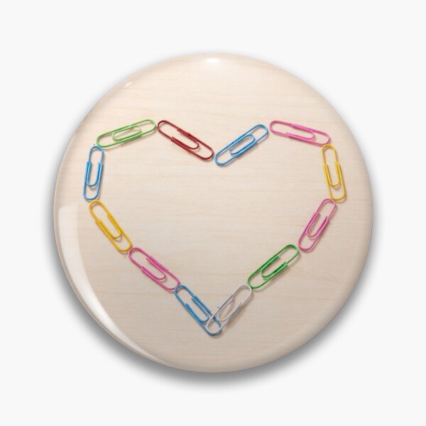 Item preview, Office Valentine Heart – Paper Clips Love Pun designed and sold by PunchDrop.