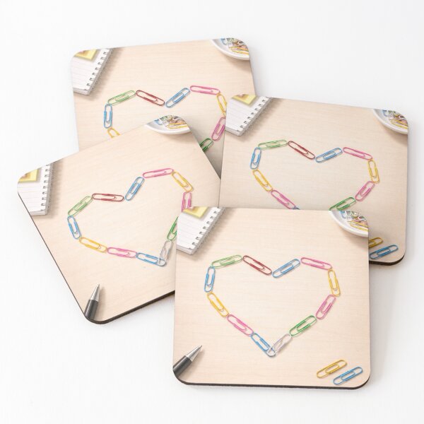 Item preview, Office Valentine Heart – Paper Clips Love Pun designed and sold by PunchDrop.