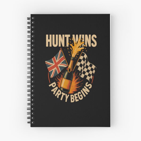 Item preview, Hunt Wins Party Begins  James Hunt Vintage Racing  designed and sold by MICAAZAR.