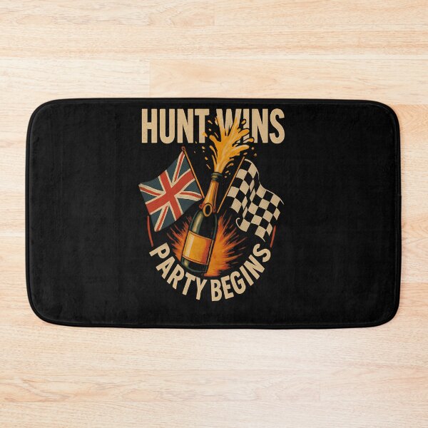 Item preview, Hunt Wins Party Begins  James Hunt Vintage Racing  designed and sold by MICAAZAR.