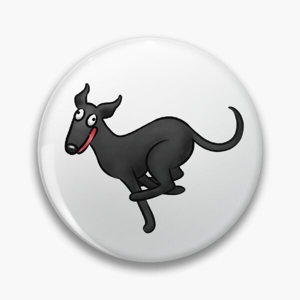 Item preview, Zoomies - Black Hound designed and sold by Tessa Draws Stoof.