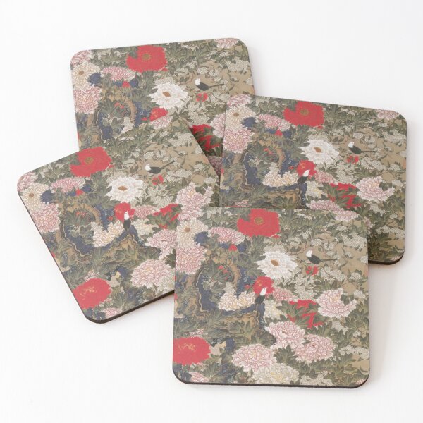 Item preview, Peonies and Small Birds – Ito Jakuchu (1765) PD designed and sold by HIKARIMi.