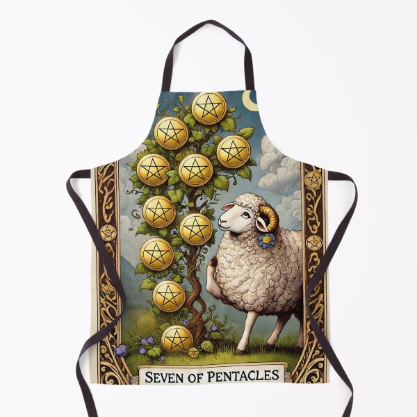 Item preview, Sheepism – Seven of Pentacles Tarot Card designed and sold by Thpoar.